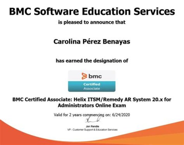 BMC Certified Associate: AR System 20.x for Administrators Online Exam