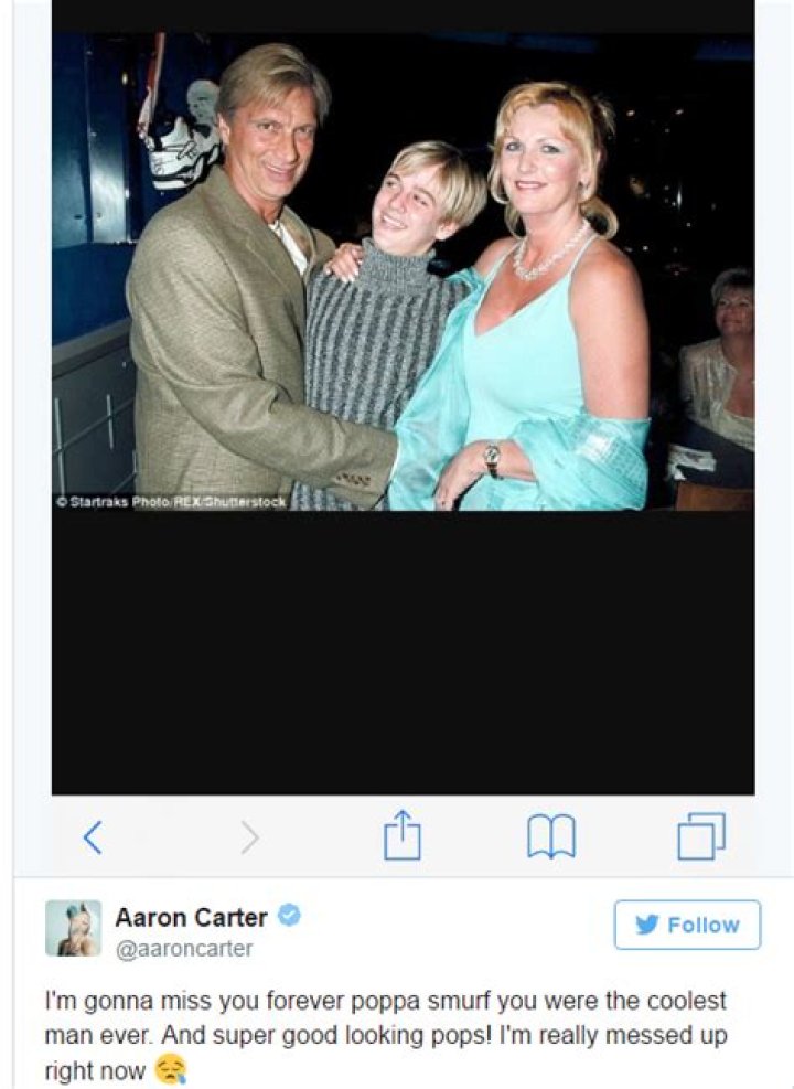 Bob Carter, father of Nick and Aaron Carter, dead at 65