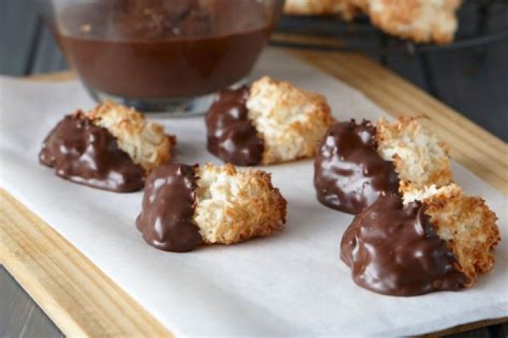 Chocolate Coconut Macaroons Recipe With Tahini Glaze From Molly Yeh | Recipe