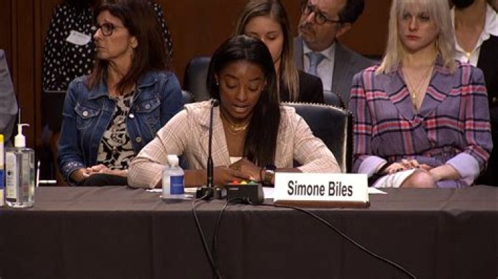 In an emotional statement, Simone Biles blames "an entire system that enabled and perpetuated" sex abuse