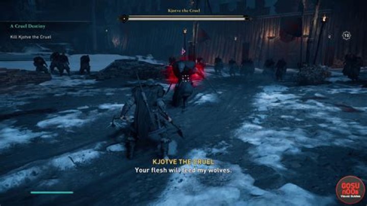 Kjotve the Cruel Boss Fight in AC Valhalla