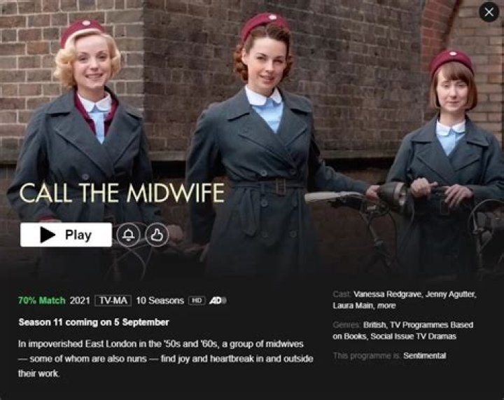 La saison 11 de « Call the Midwife » arrive sur Netflix en septembre 2022