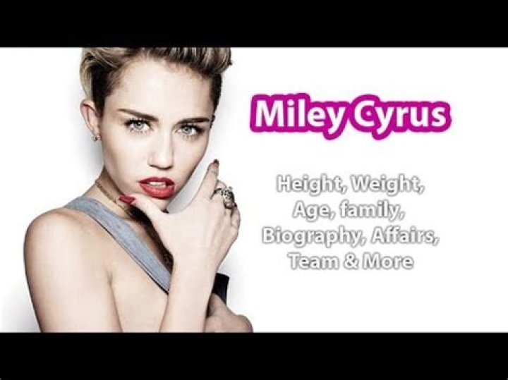 Miley Cyrus Height Weight Body Stats