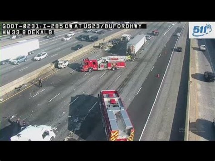 Multiple hurt, ejected in crash on I-285 at I-85 in DeKalb County