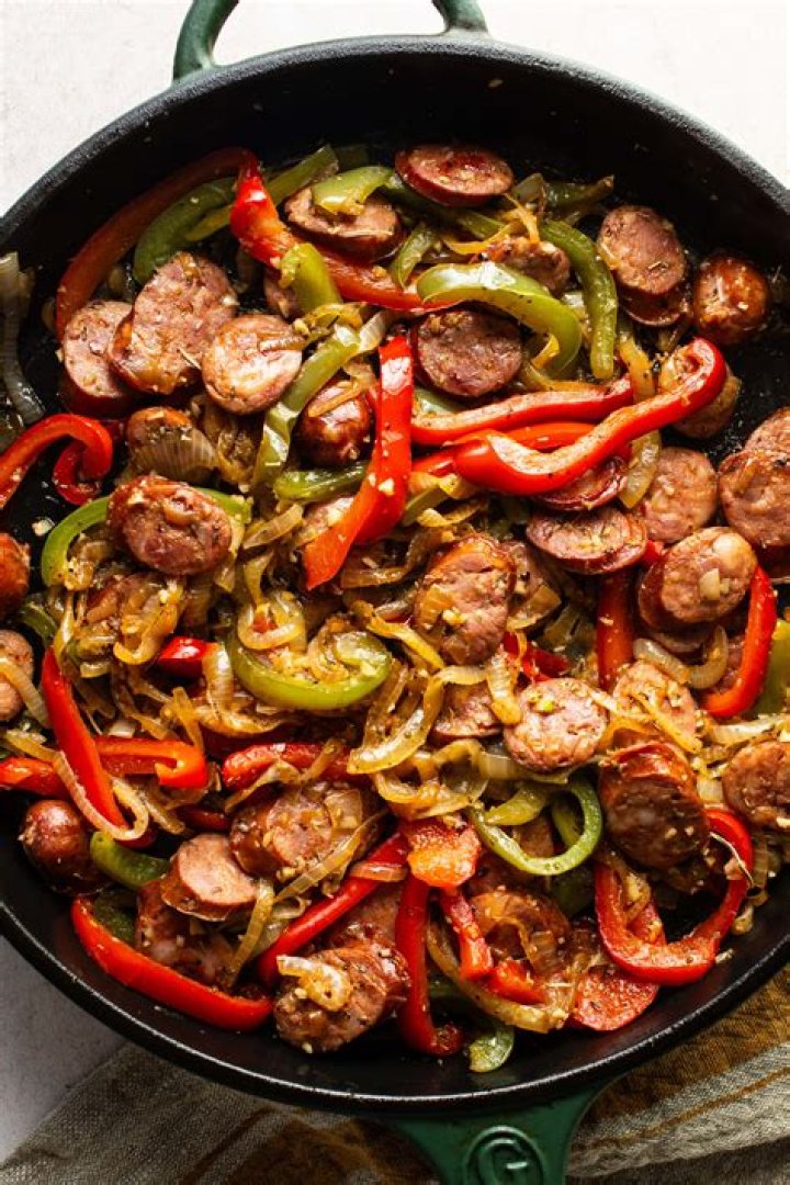 Sausage, Peppers, Onions and Fennel Skillet | Recipe