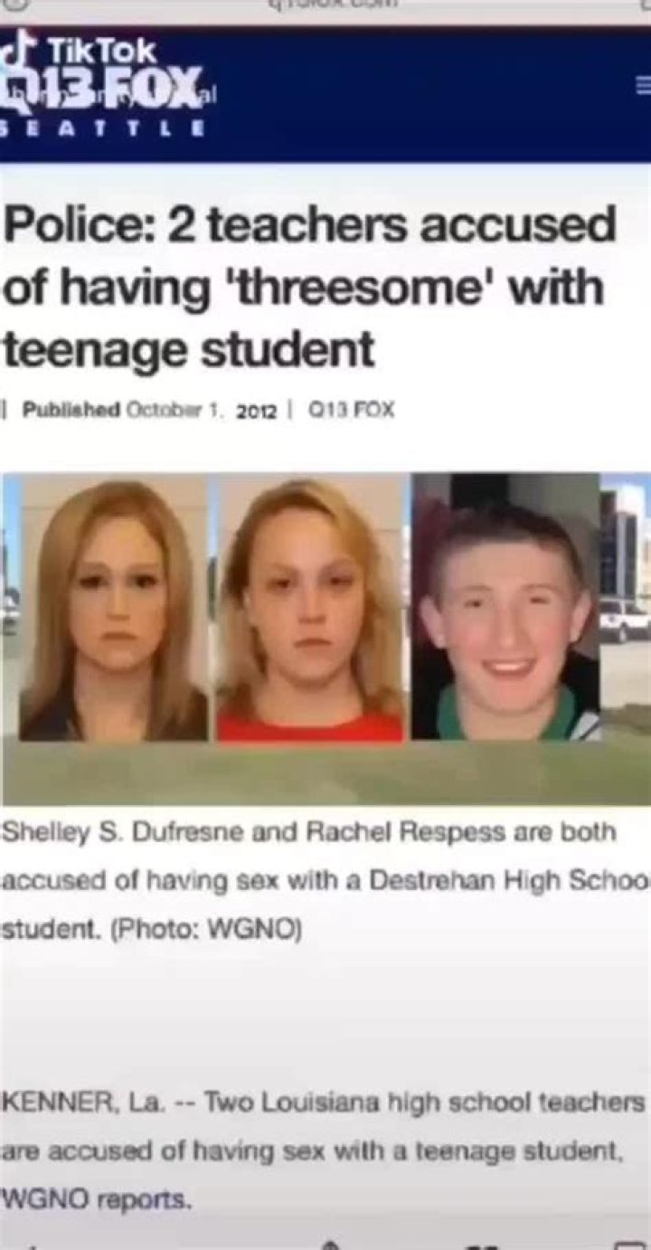 Two high school teachers accused of having threesome with student