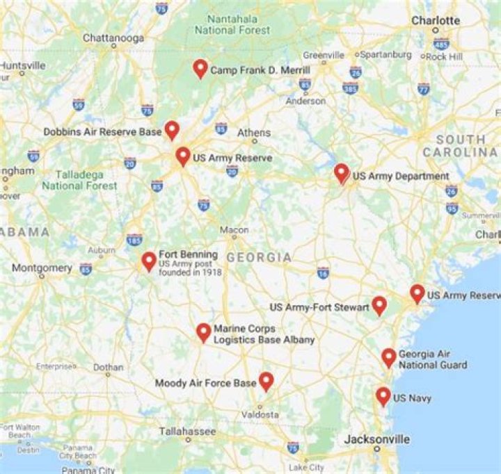 What Military Bases Are In Georgia